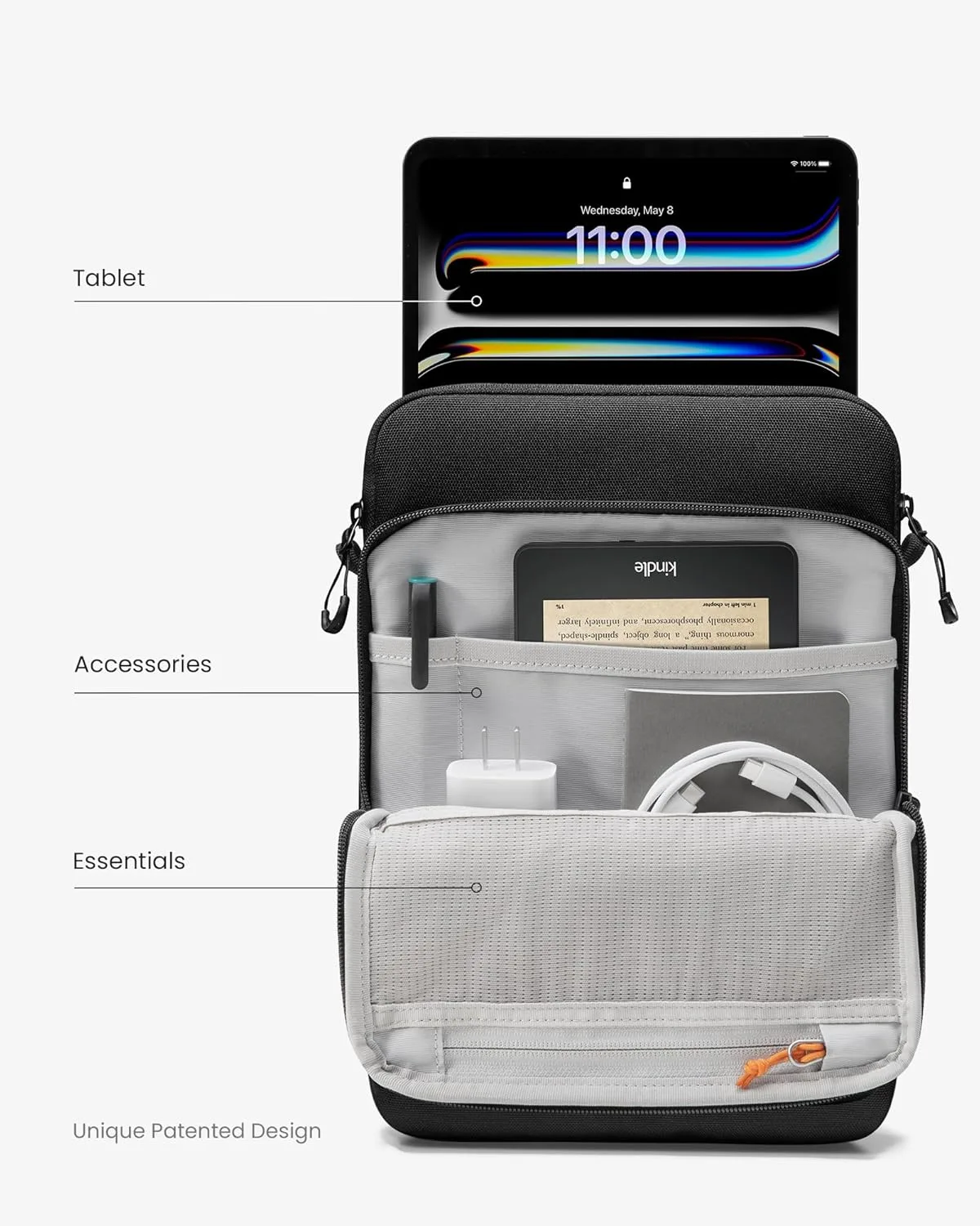 tomtoc DefenderACE 11 Inch iPad Case Sleeve Bag