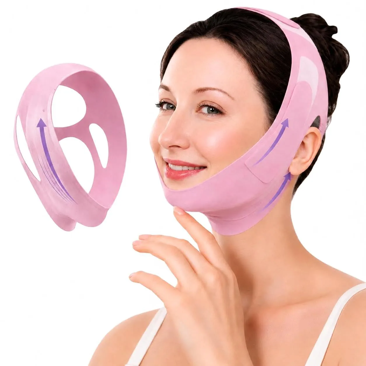 Mascarilla V-Line para mentón Forpeer ajustable para moldear rostro y reducir papada