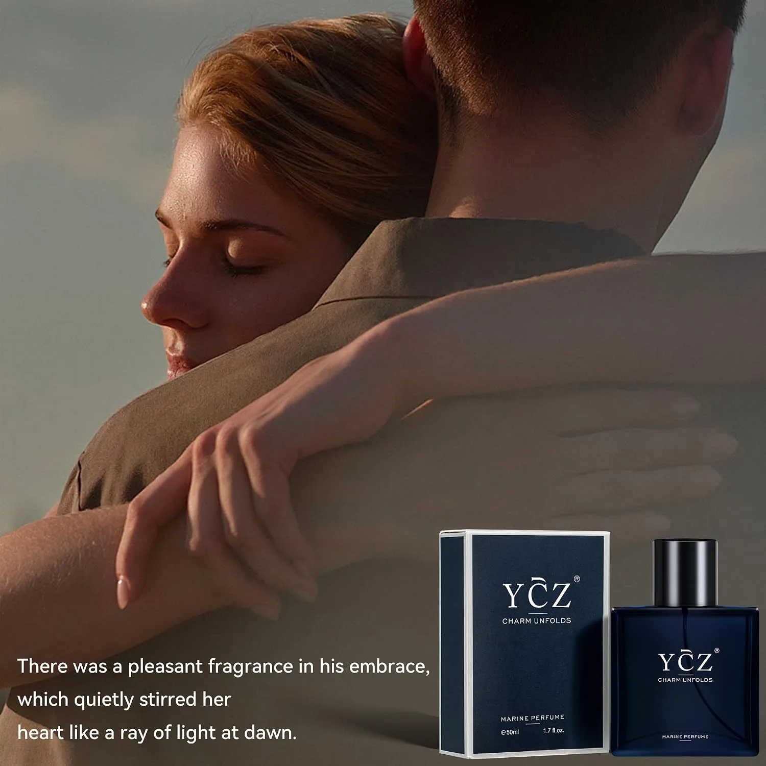 YCZ Marine Perfume, Cologne for Men, Fresh Marine Woody Fragrance
