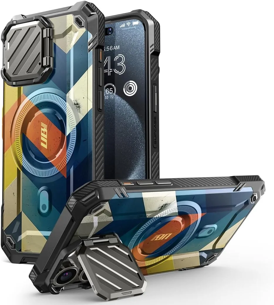 SUPCASE for iPhone 15 Pro Max Case (6.7 inch) with Camera Cover Stand