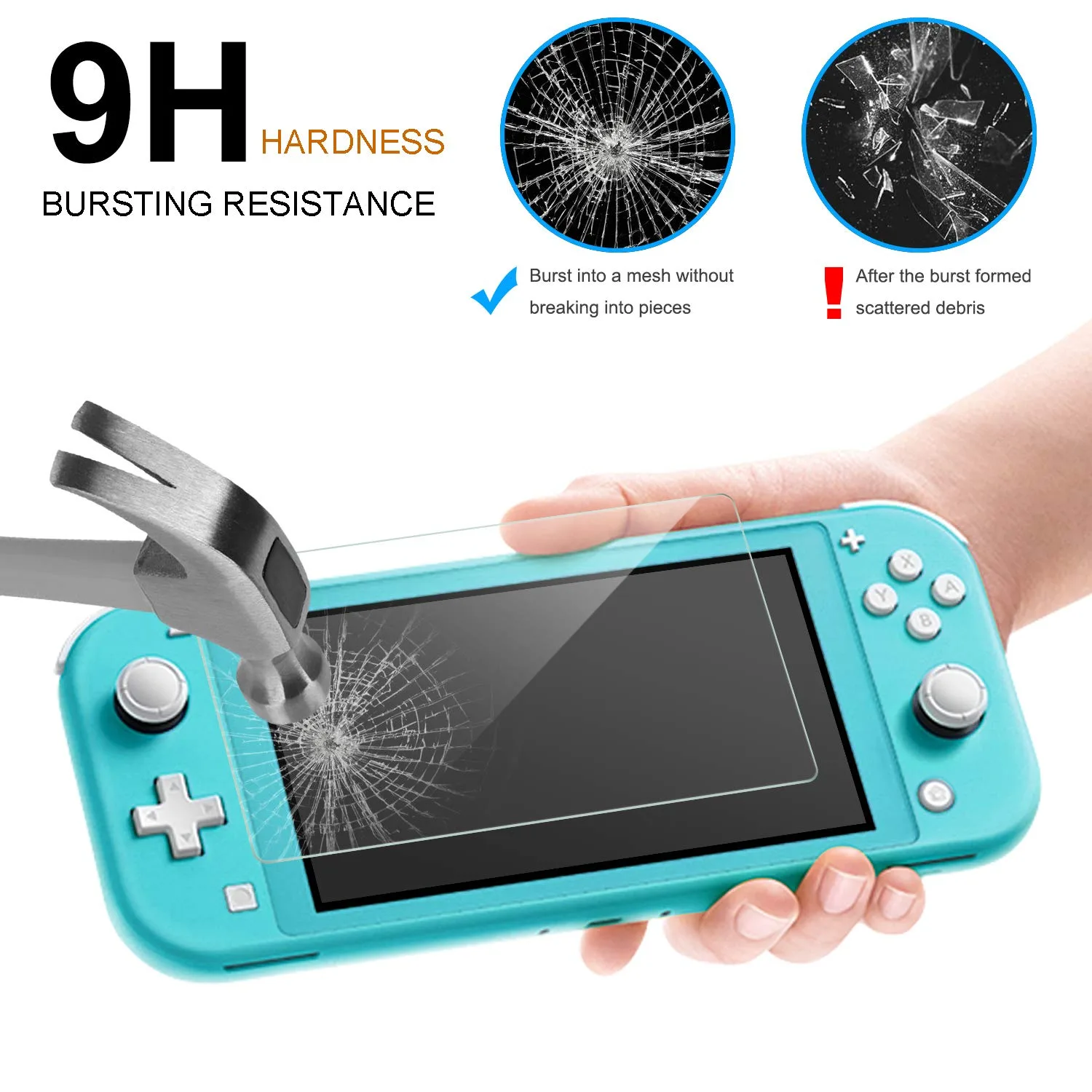 FYOUNG Switch Lite Cover Case,Crystal Hard Protective Shell for Switch Lite