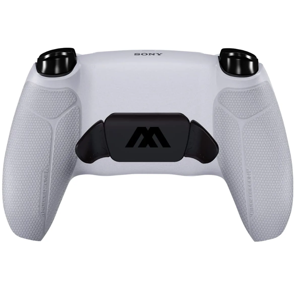 MODDEDZONE Smart Extreme Modded Controller + Anti Recoil | Back Remappable Paddles | Interchangeable Thumbsticks | Hair Triggers | Tactical Buttons | Compatible with PS5 Console & PC | APP controlled (White)