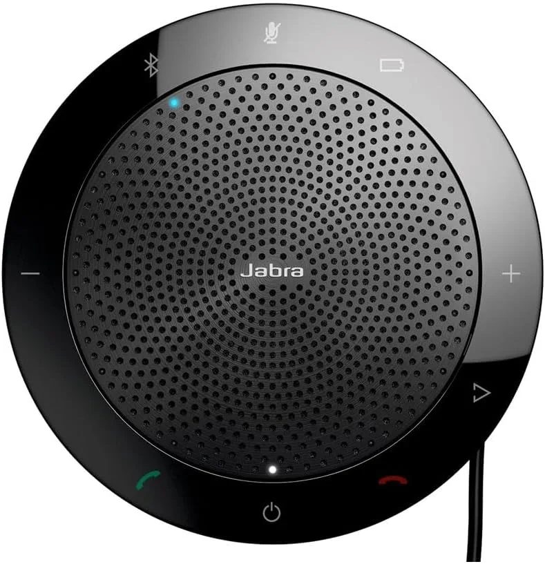 Jabra Speak 510 UC Wireless Bluetooth Speakerphone – Outstanding Sound Quality, Portable Conference Speaker for Holding Meetings Anywhere - Certified for Zoom & Google Meet