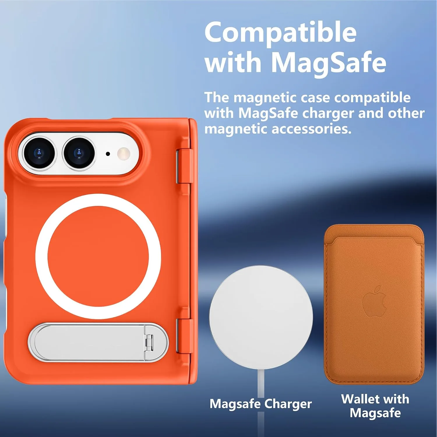 For iPhone Duo Case/iPhone Fold Case with Kickstand & Screen Protector