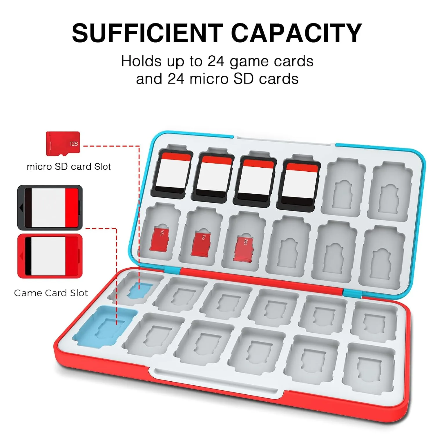 HEIYING Switch Game Card Case for NINTENDO SWITCH 2 / Micro SD Cards