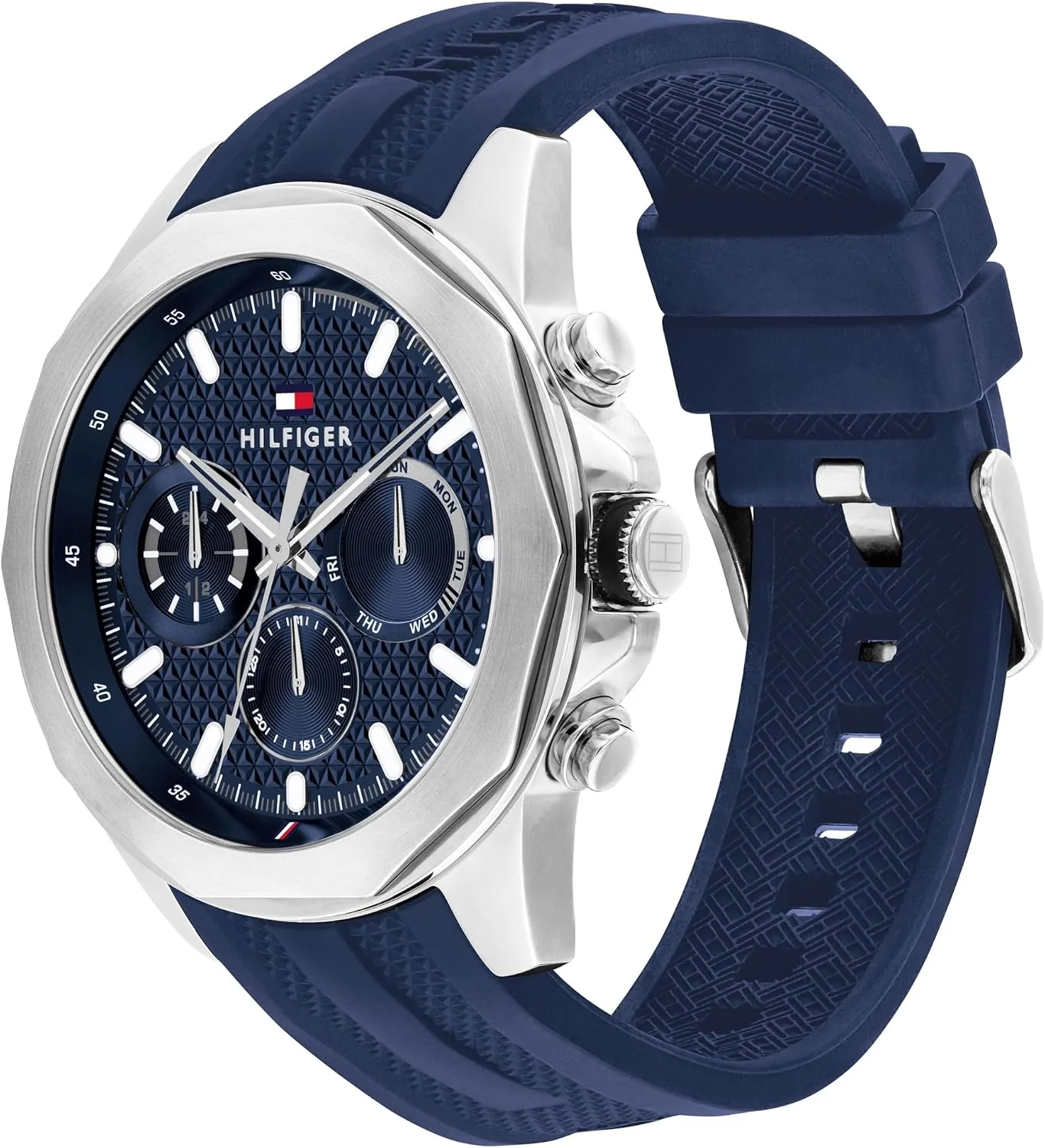 Tommy Hilfiger Men's Multifunction Quartz Watch, Stainless Steel Bracelet, Water Resistant 5 ATM, Urban Stylish Timepiece, Gift for Him, 46mm