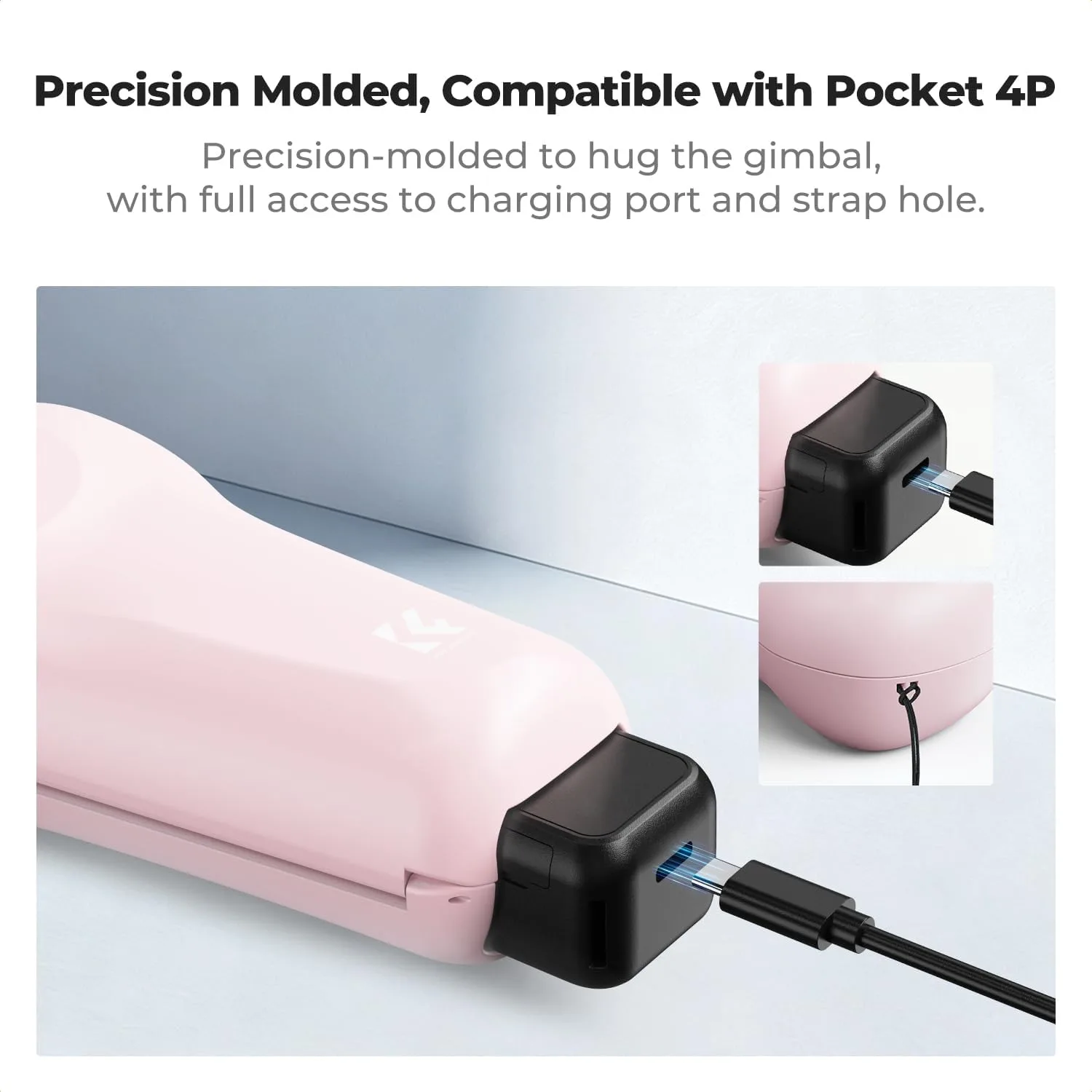 K&F CONCEPT Protective Case Pink Compatible with DJI Osmo Pocket 4P