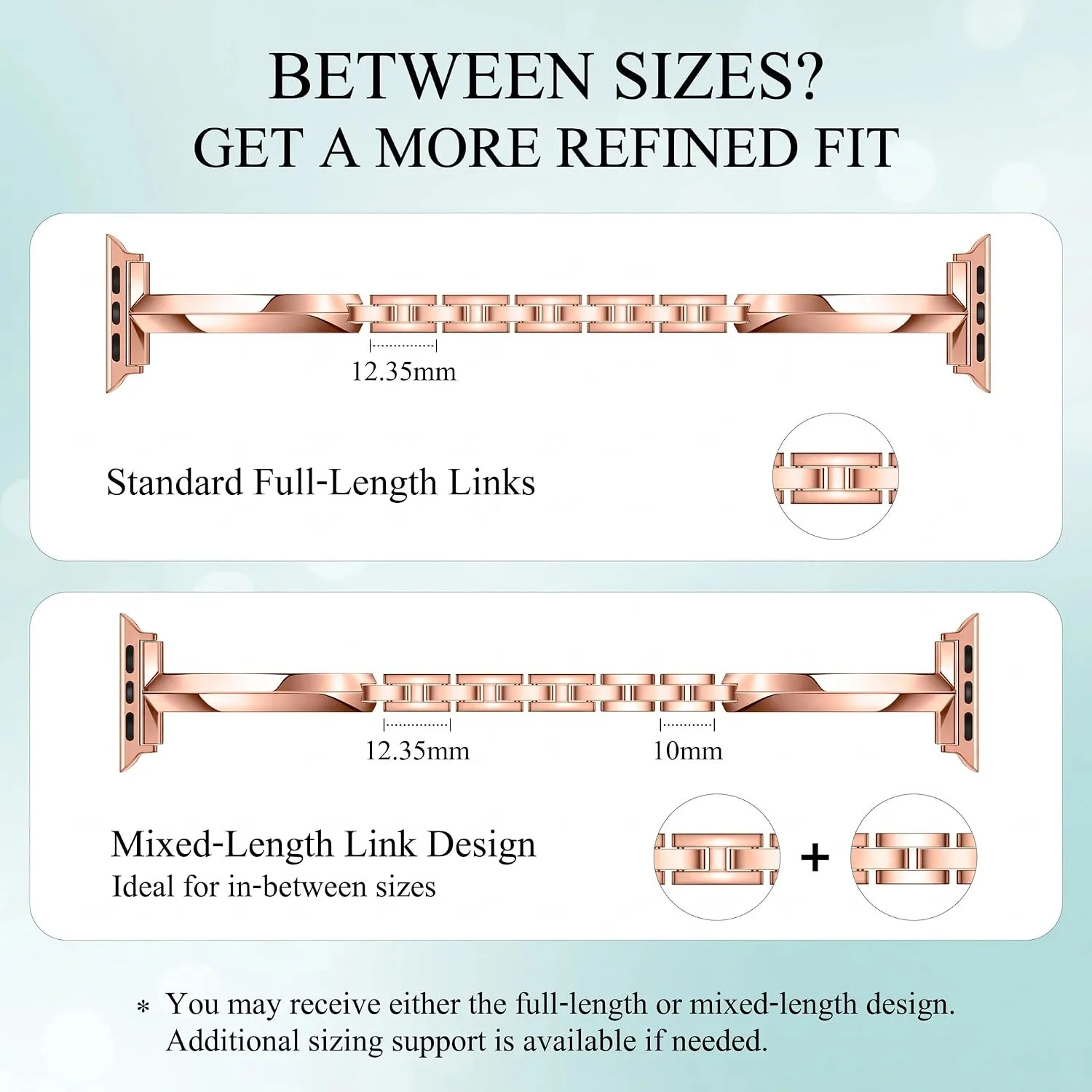 Missair Thin Band Compatible with Apple Watch for Women