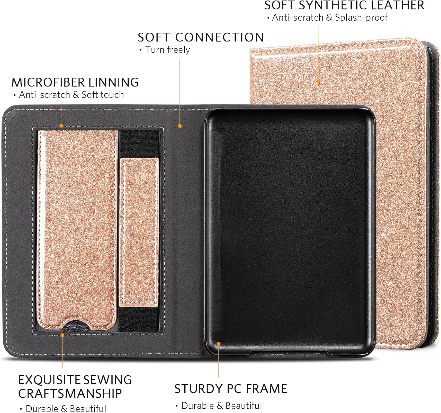 CoBak Case with Stand for for 6" Kindle (2024 & 2022, 11th Gen)