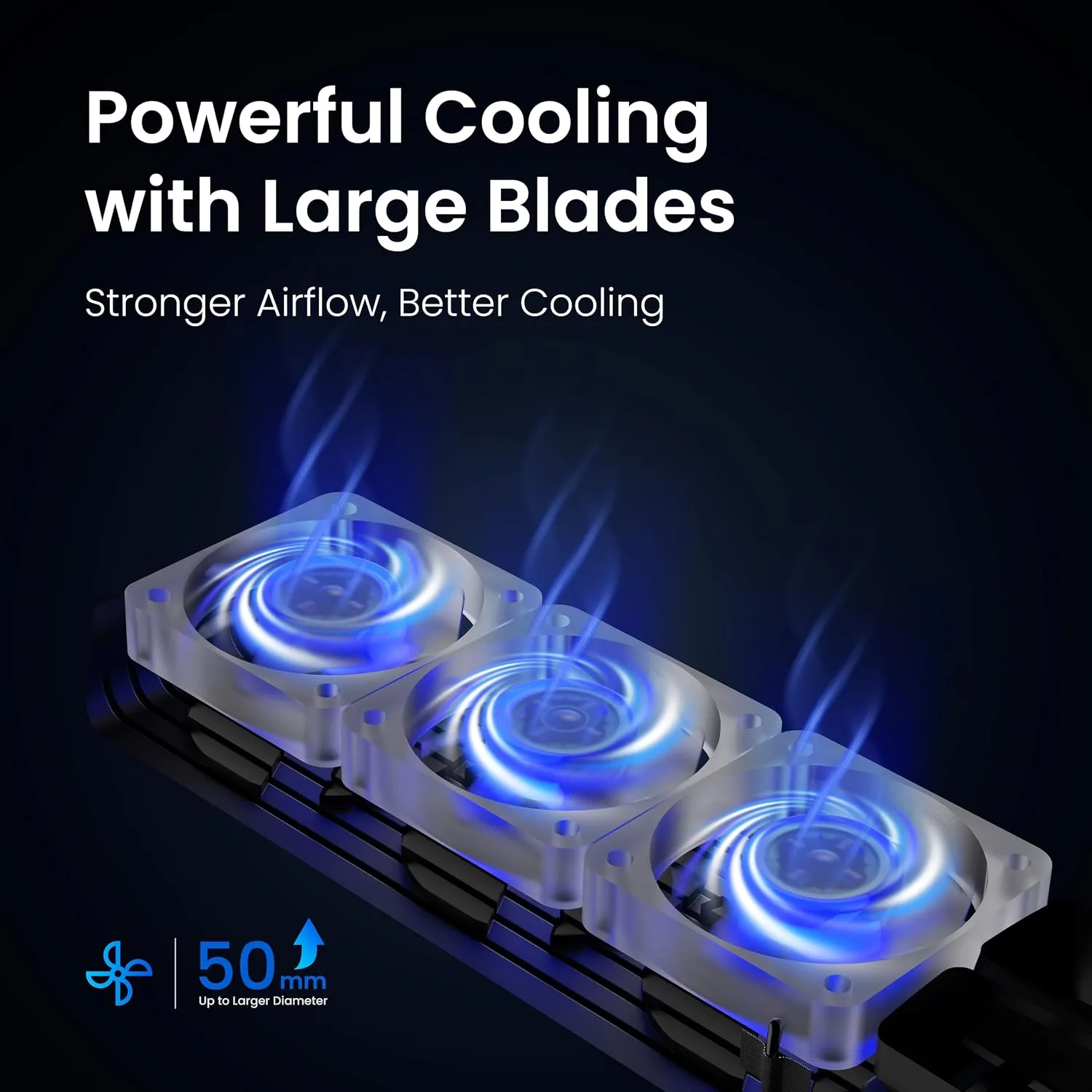 KIWIHOME Cooling Fan for PS5 Pro, Quiet Cooler with Auto Speed USB3.0