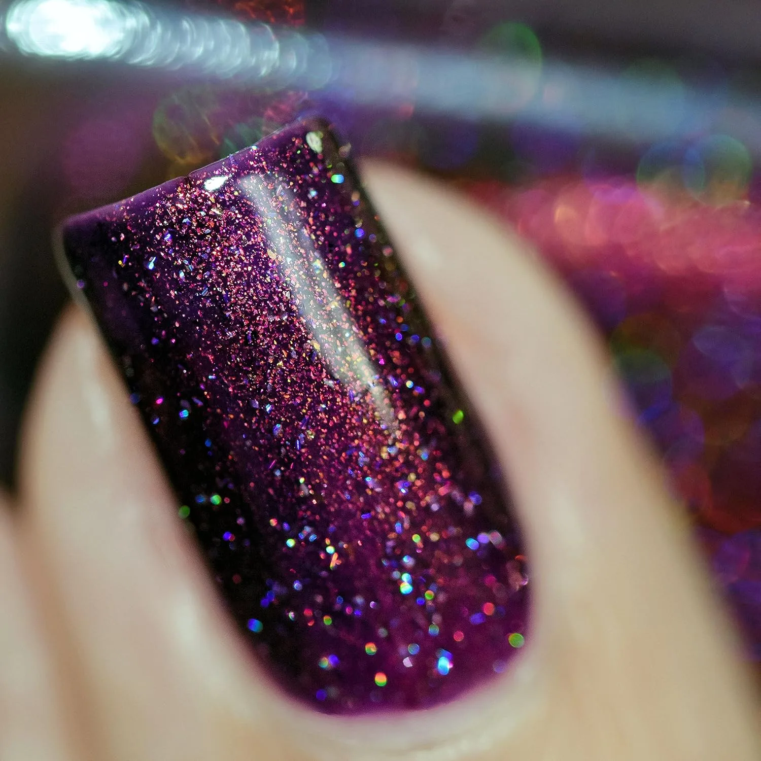 ILNP Ava - Vivid Violet Holographic Nail Polish