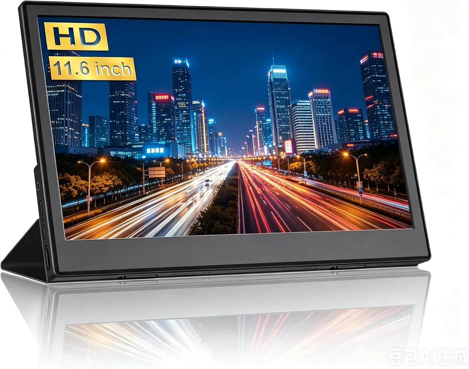 JUSTTHINK Small Portable Monitor 11.6", Ultra-Slim Mini Monitor Display