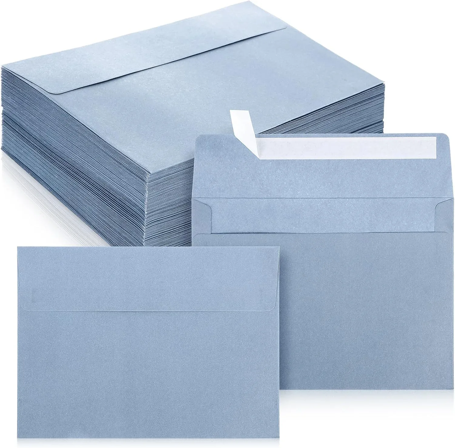Ctosree 150 Pcs Dusty Blue Invitation Envelopes