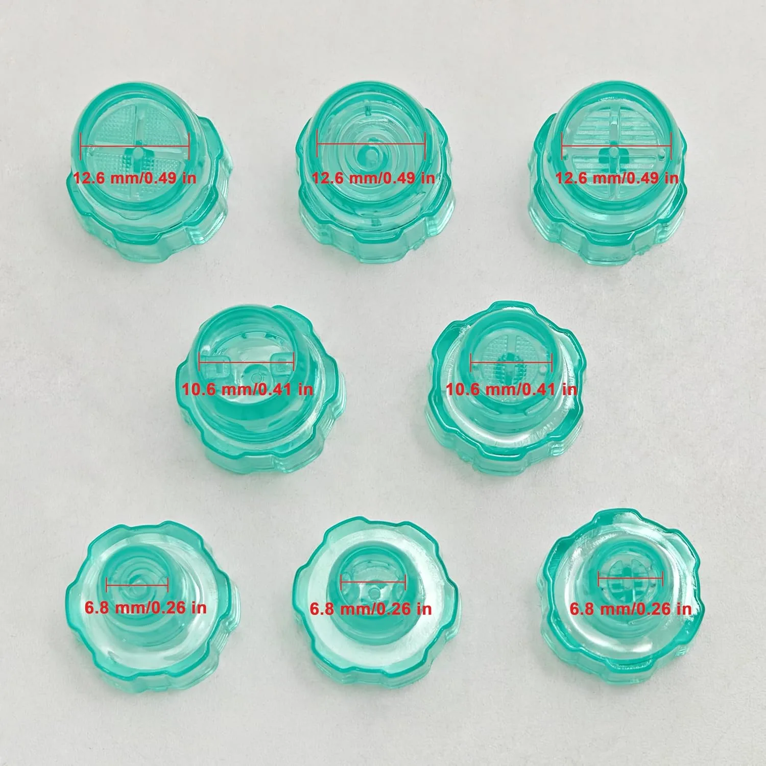 Elitzia 8Pcs Hydrodermabrasion Tips Set for Aqua Peel Beauty Machine