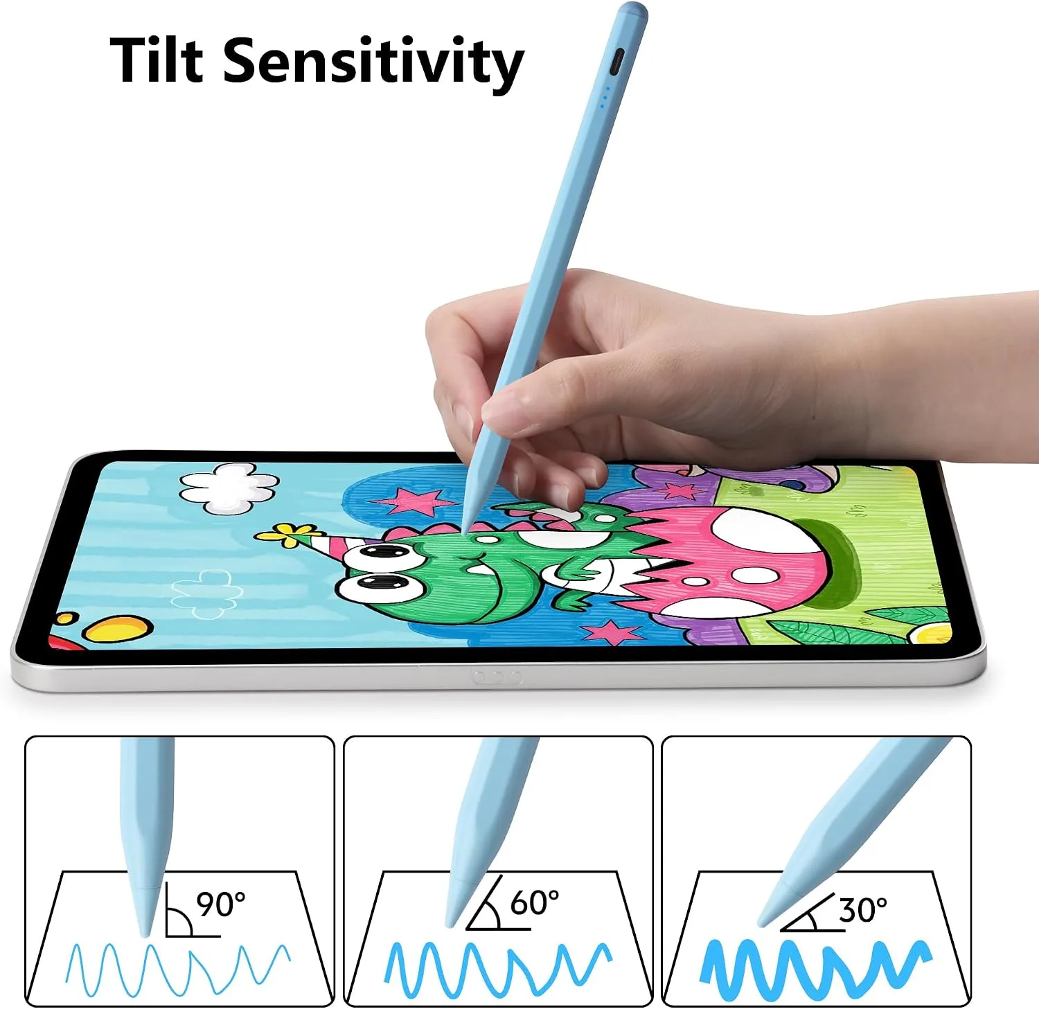 Stylus Pen for Apple Pencil iPad 2026-2018 A16 11th Generation Air Pro Mini
