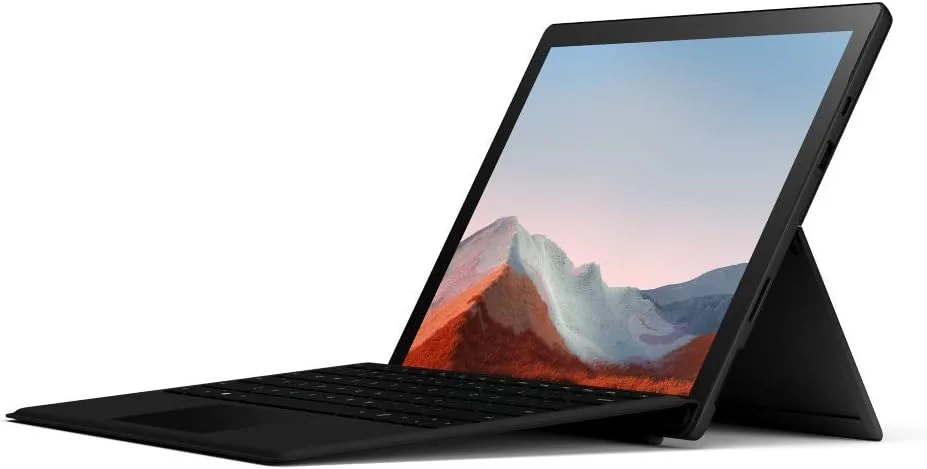 Microsoft Surface Pro 7+ 12.3" Tablet, Intel i7, 16GB Memory, 512GB SSD, Windows 11 PRO, Matte Black (1ND-00016) (Renewed)