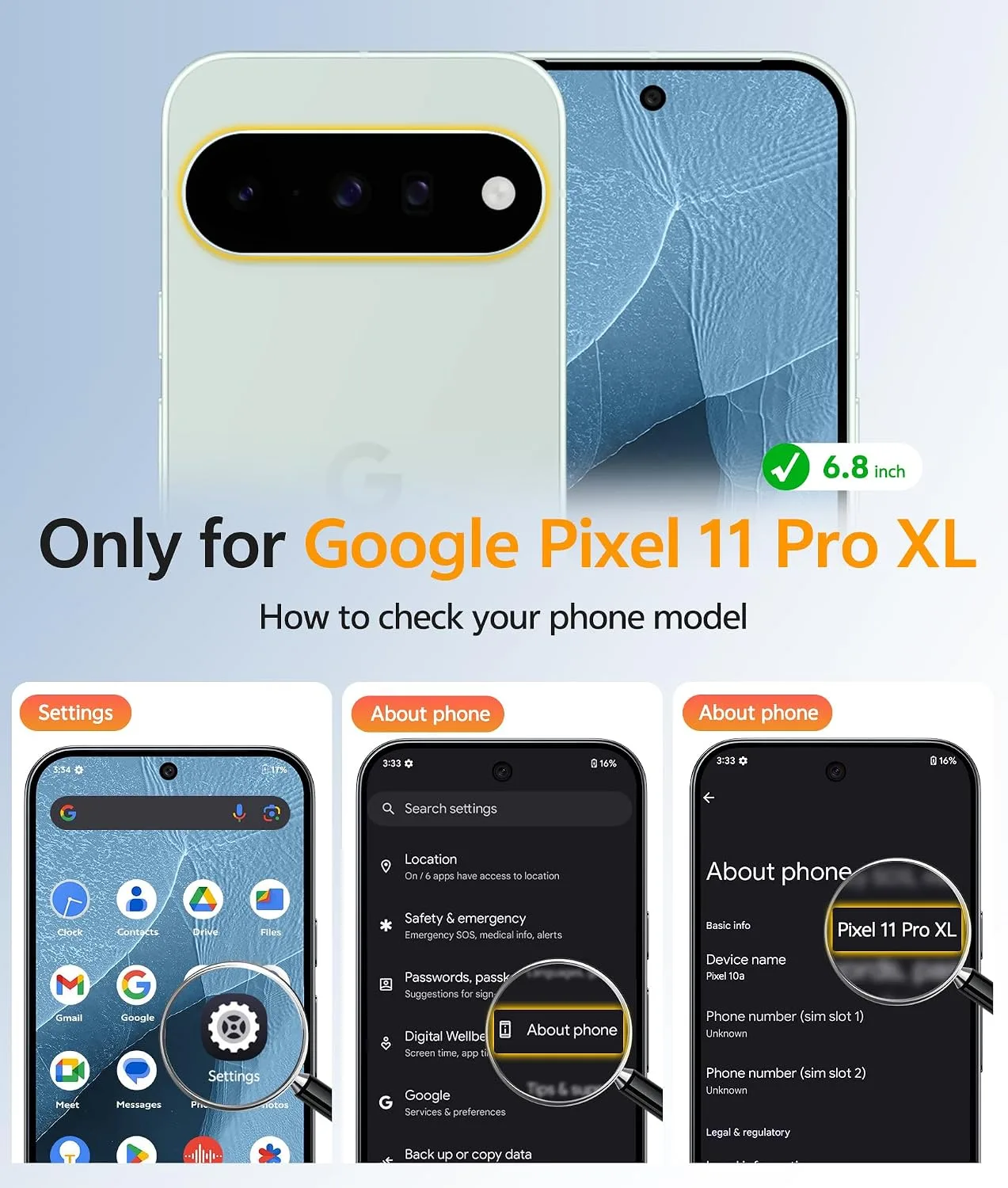 FNTCASE for Google Pixel 11 Pro XL Case, Fit for Magsafe, Screen Protector