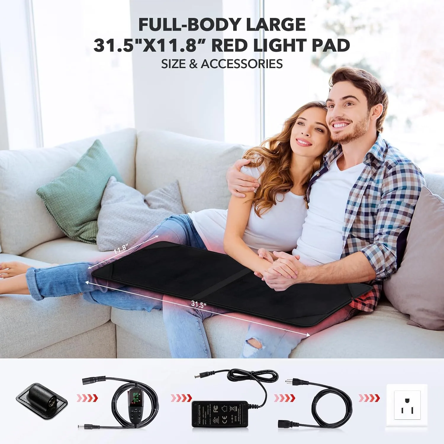 Red Light Therapy for Body, 660nm 850nm Infrared Light Therapy Pad