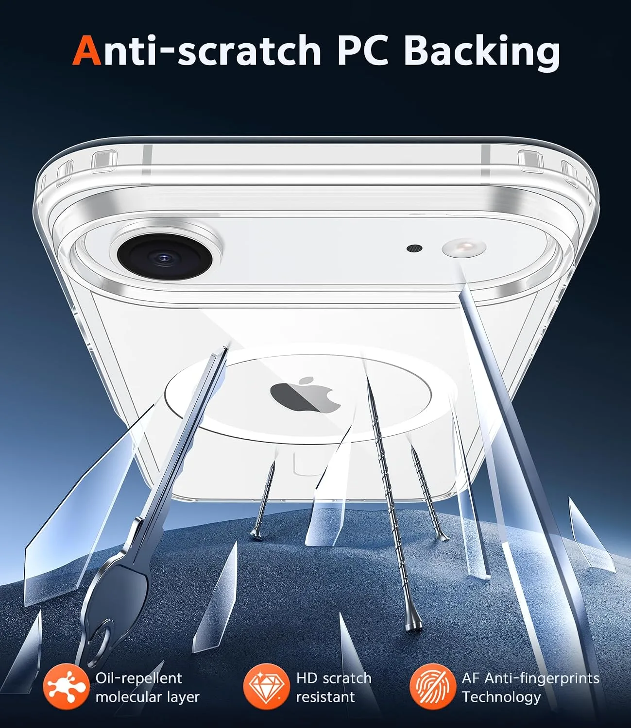 FNTCASE for iPhone Air Phone Case Compatible with Magsafe Clear Phonecase