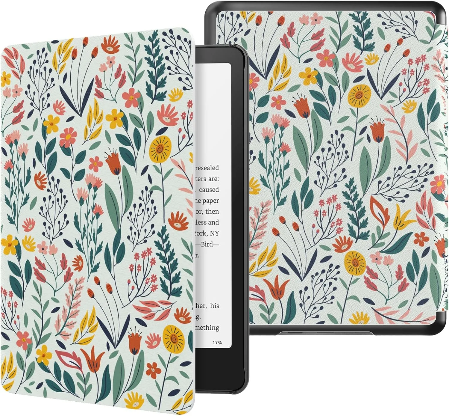 Estuche MoKo para Kindle Paperwhite 7" 12ª Gen 2024 Flores