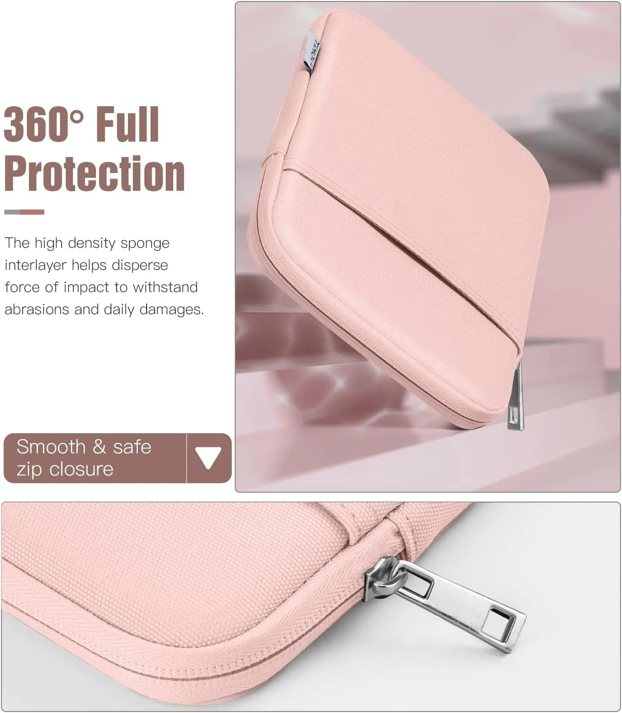 TiMOVO 6-7 Inch Sleeve Case for eReader Book, Pink