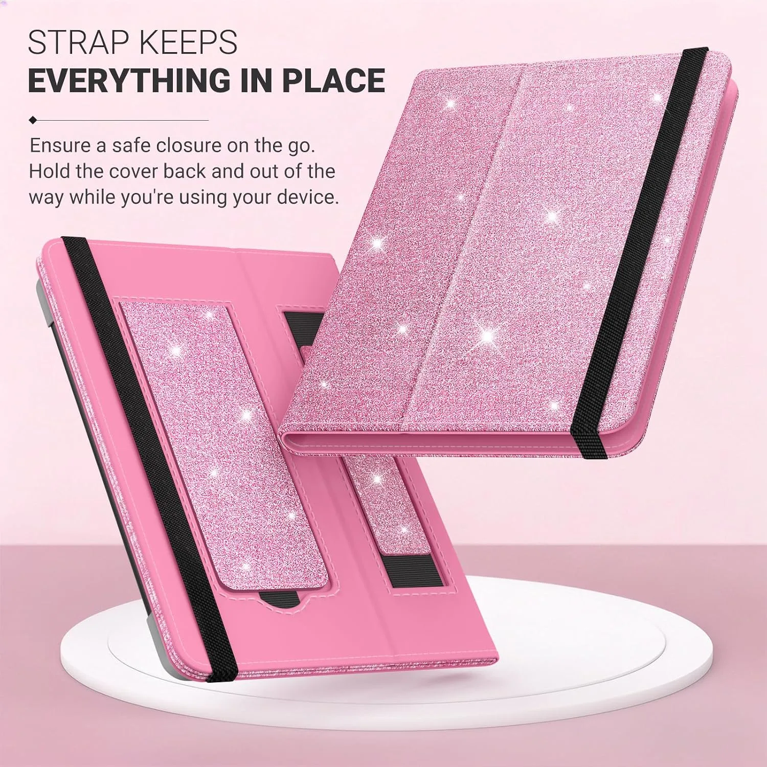 Moko Universal Case for 6 inch eReaders&Tablets, Shiny Pink