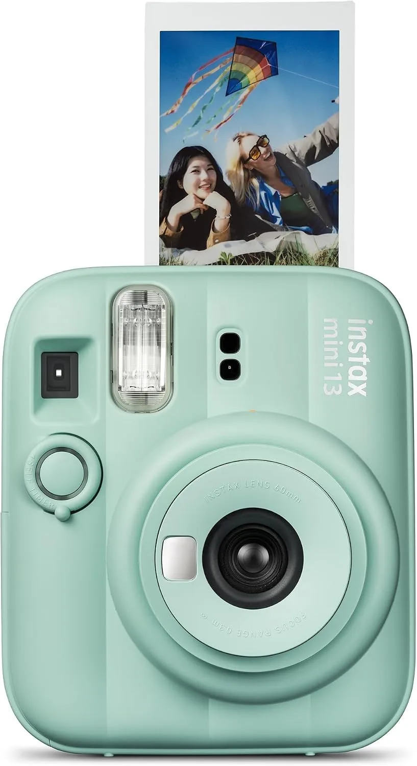 FUJIFILM instax mini 13 Instant Film Camera (Lagoon Green + 20 Sheets of Extra Film)