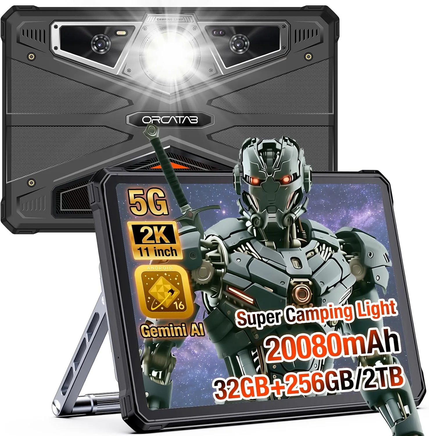 WT1 Pro 5G 11" 120Hz Rugged Tablet-Android 16 Waterproof Gemini AI Tablet
