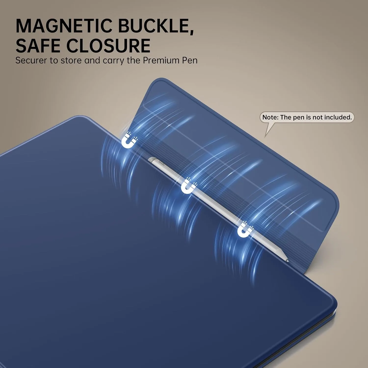 MoKo Magnetic Case for 11" Kindle Scribe 3rd & Colorsoft 1st,Blu Marino