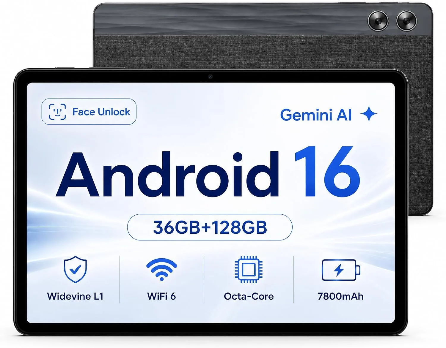 Android Tablet 11 inch with Octa-Core Processor, 36GBRAM+128GB Storage