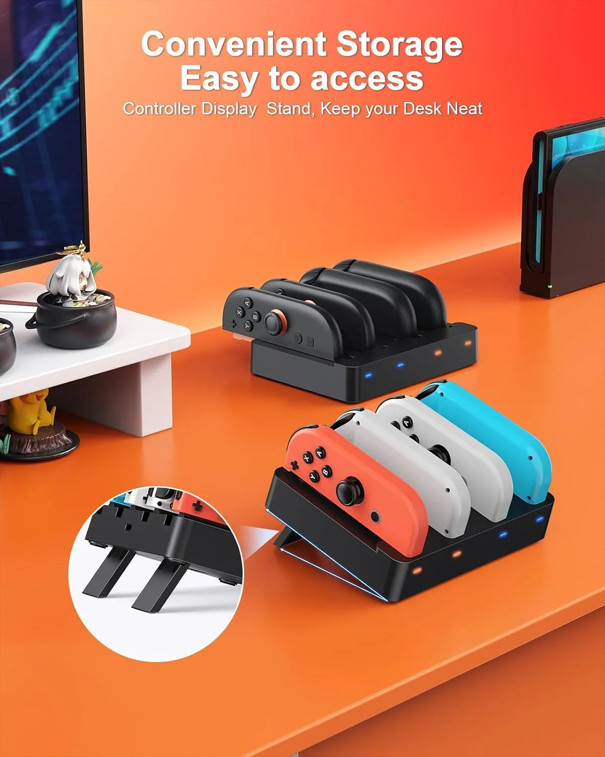 FYOUNG [Switch 2/1 Both] Controller Charger, Charging Dock for JoyCon 2