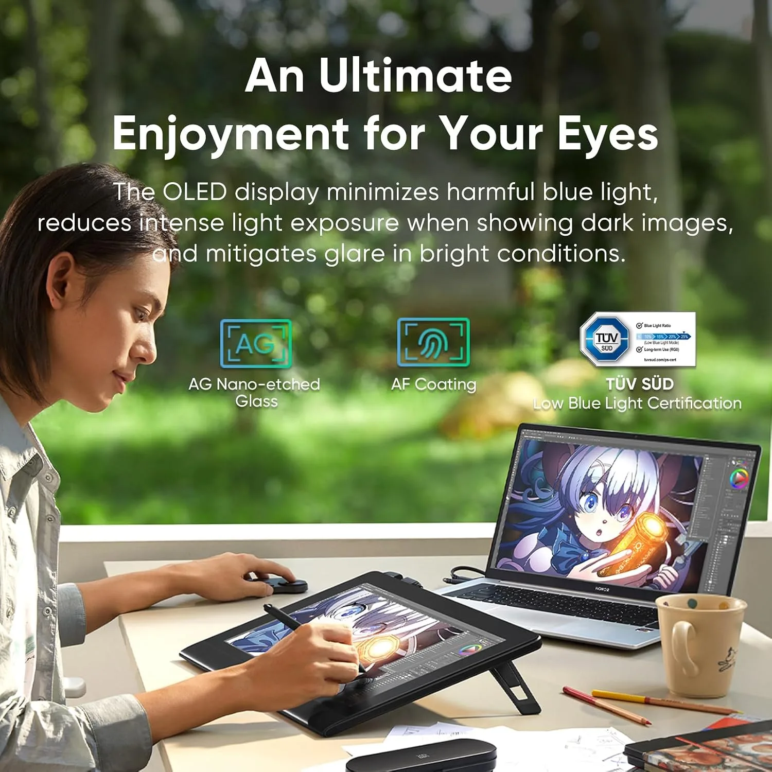 XPPen Artist Ultra 16 4K OLED Touchscreen Drawing Tablet 15.6"