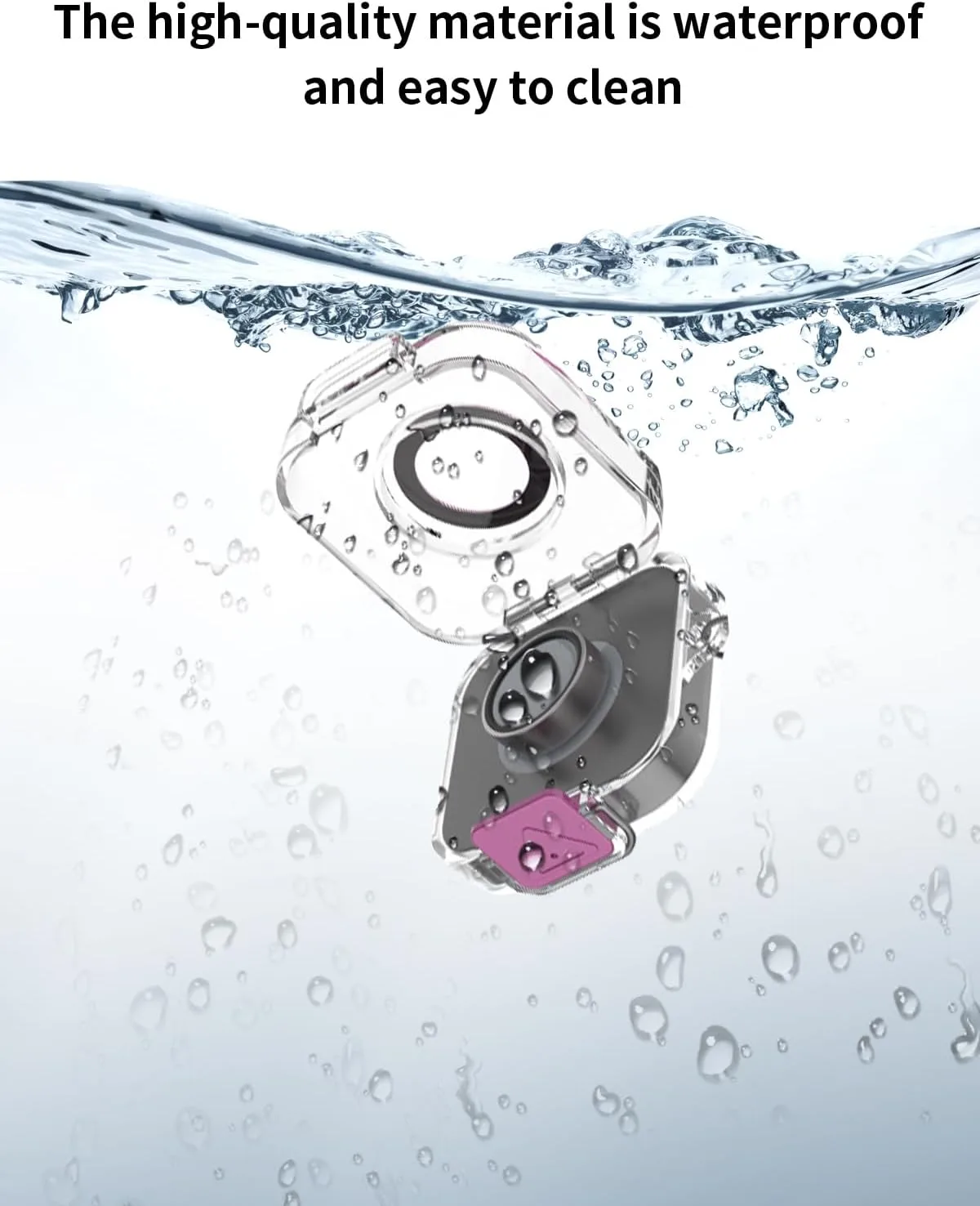 Compatible with Oura Ring 4 Charger,Full Body Shockproof Protective Integrated Switch Protective Cover，with Lanyard,Purple
