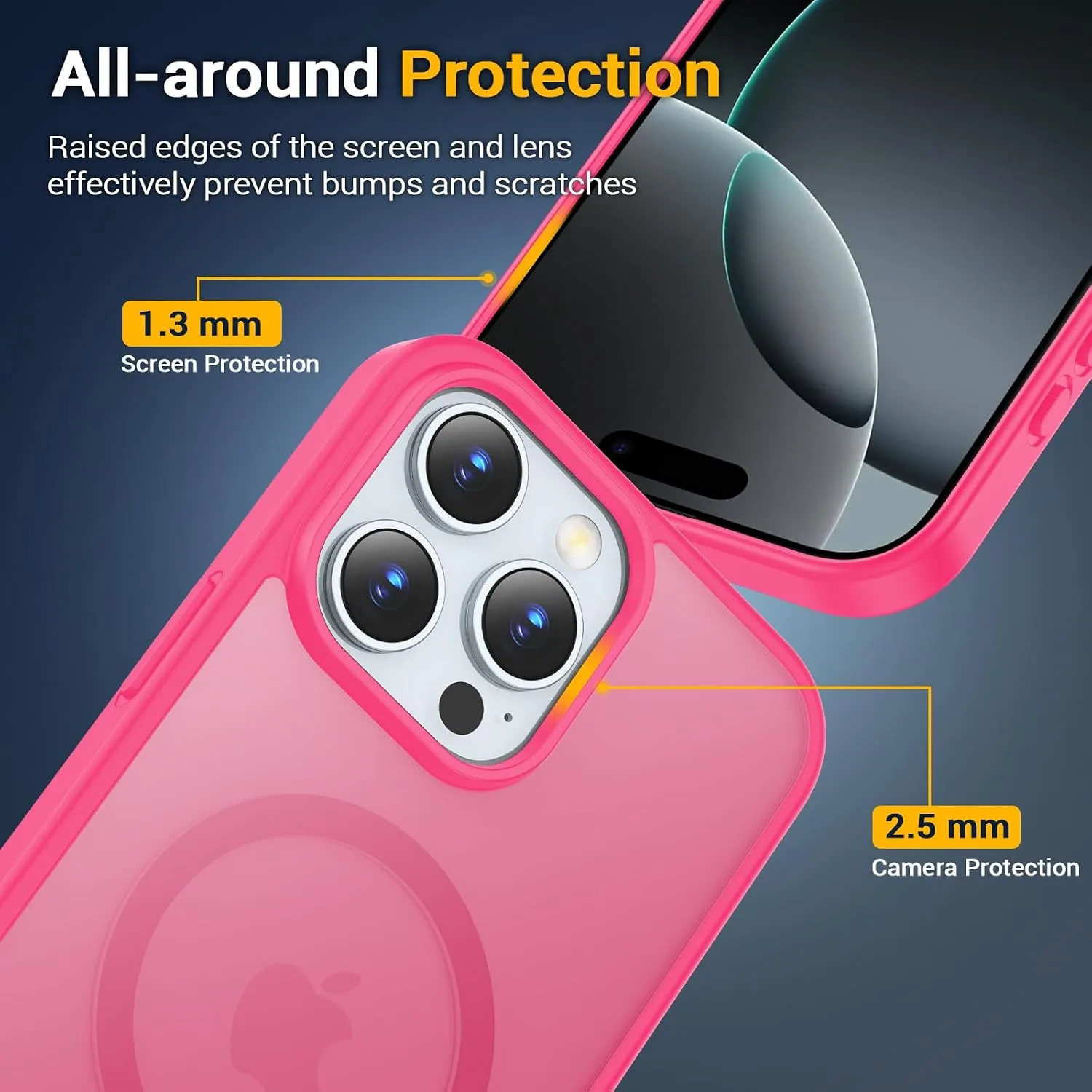 Temdan for iPhone 16 Pro Case Rose