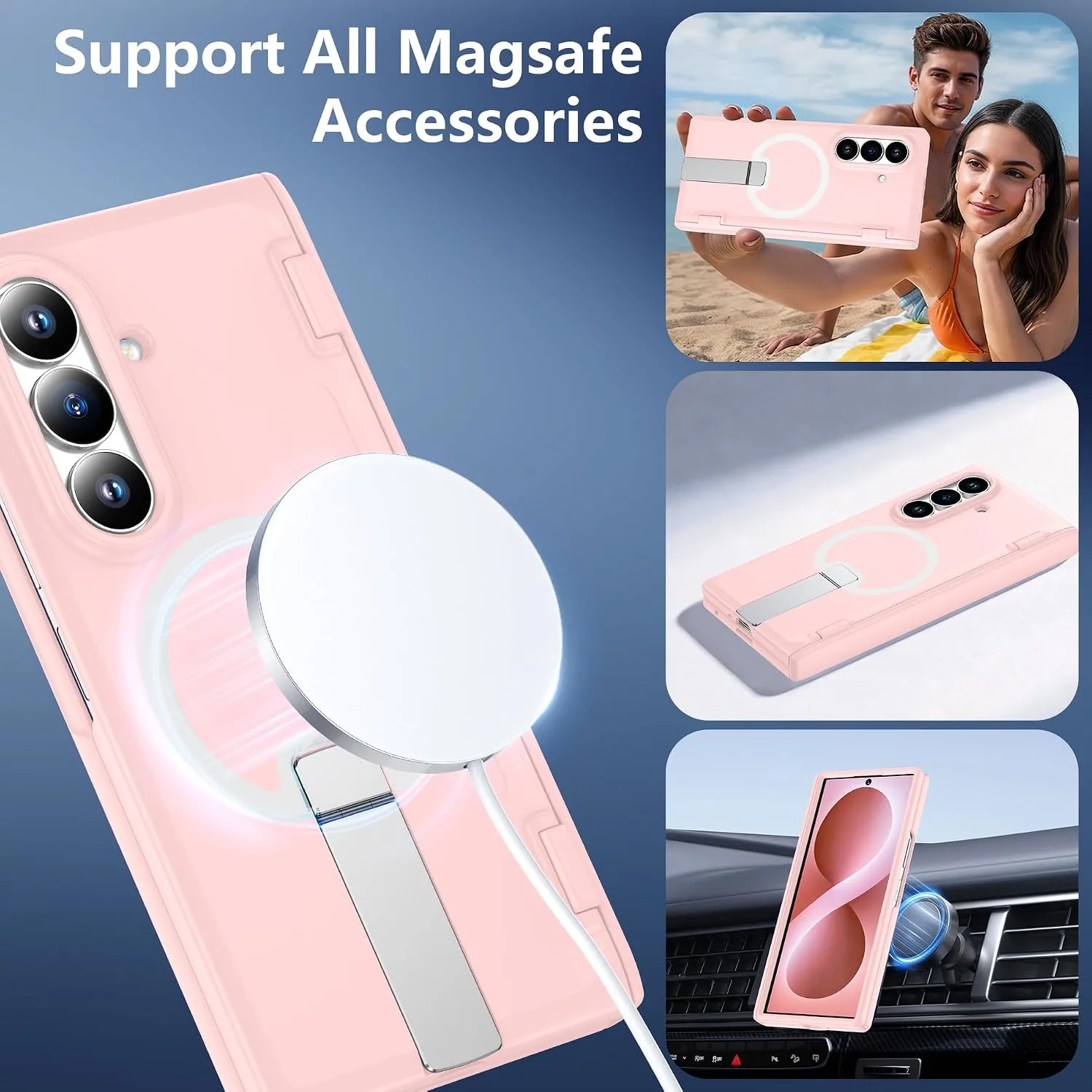 For Samsung Galaxy Z Fold 8 Ultra Case with Kickstand & Screen Protector