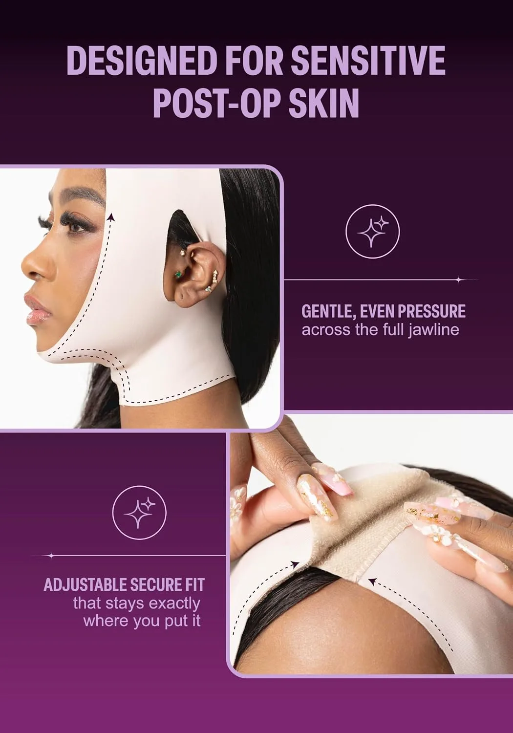 Snatched Body Chin Tightening and Lifting Strap Wrap Face