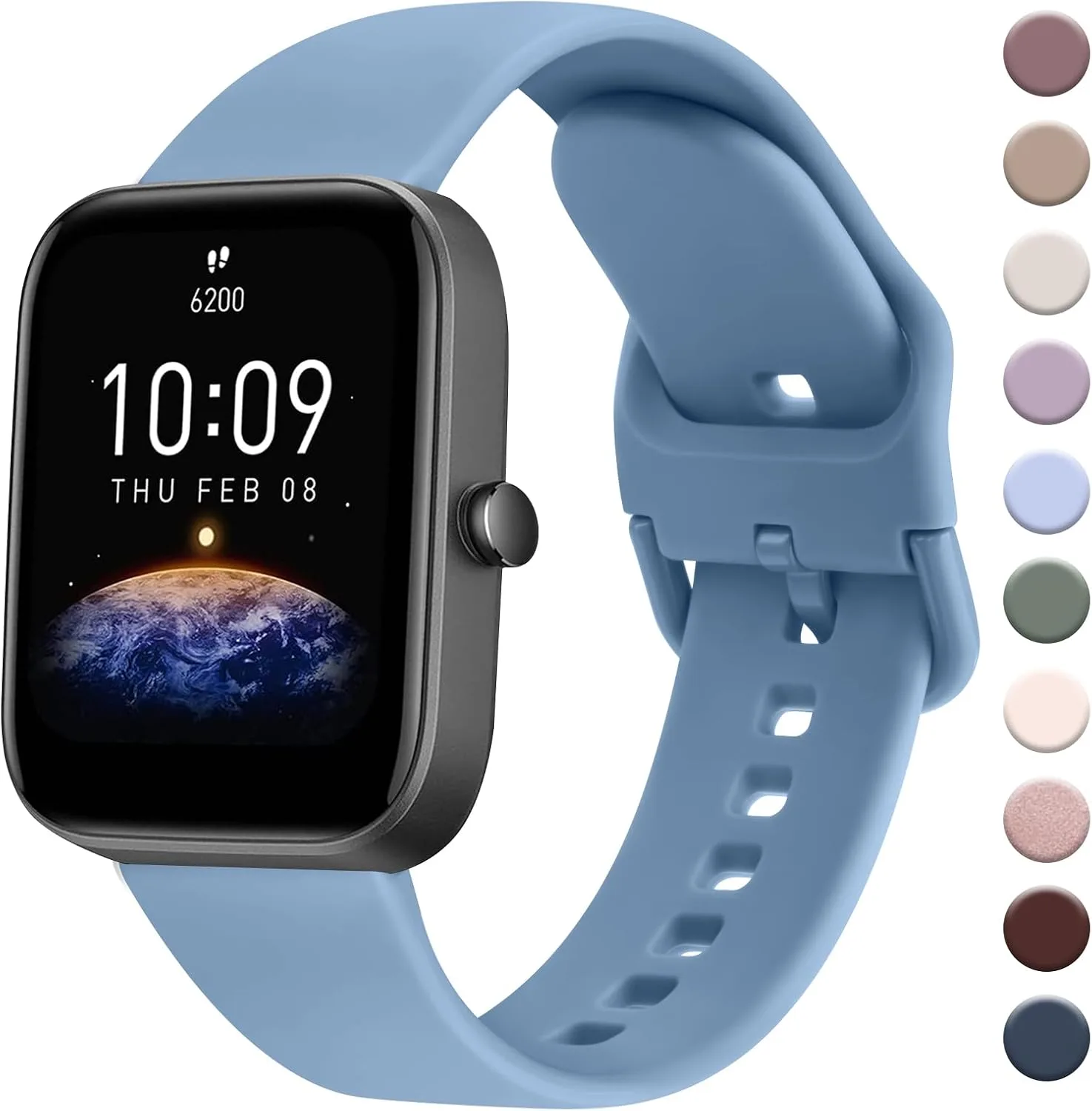 AK Band for Amazfit GTS 4 / GTS 4 Mini / GTS 3 / GTS 2 / GTS 2e / GTS 2 mini / GTS / GTR mini Bands, 20mm Soft Replacement Sport Strap for Amazfit Bip 3 / Bip 3 Pro / Bip U Pro / Bip / Bip Lite / Bip S / Bip S lite / Bip U Smart Watch Women Men