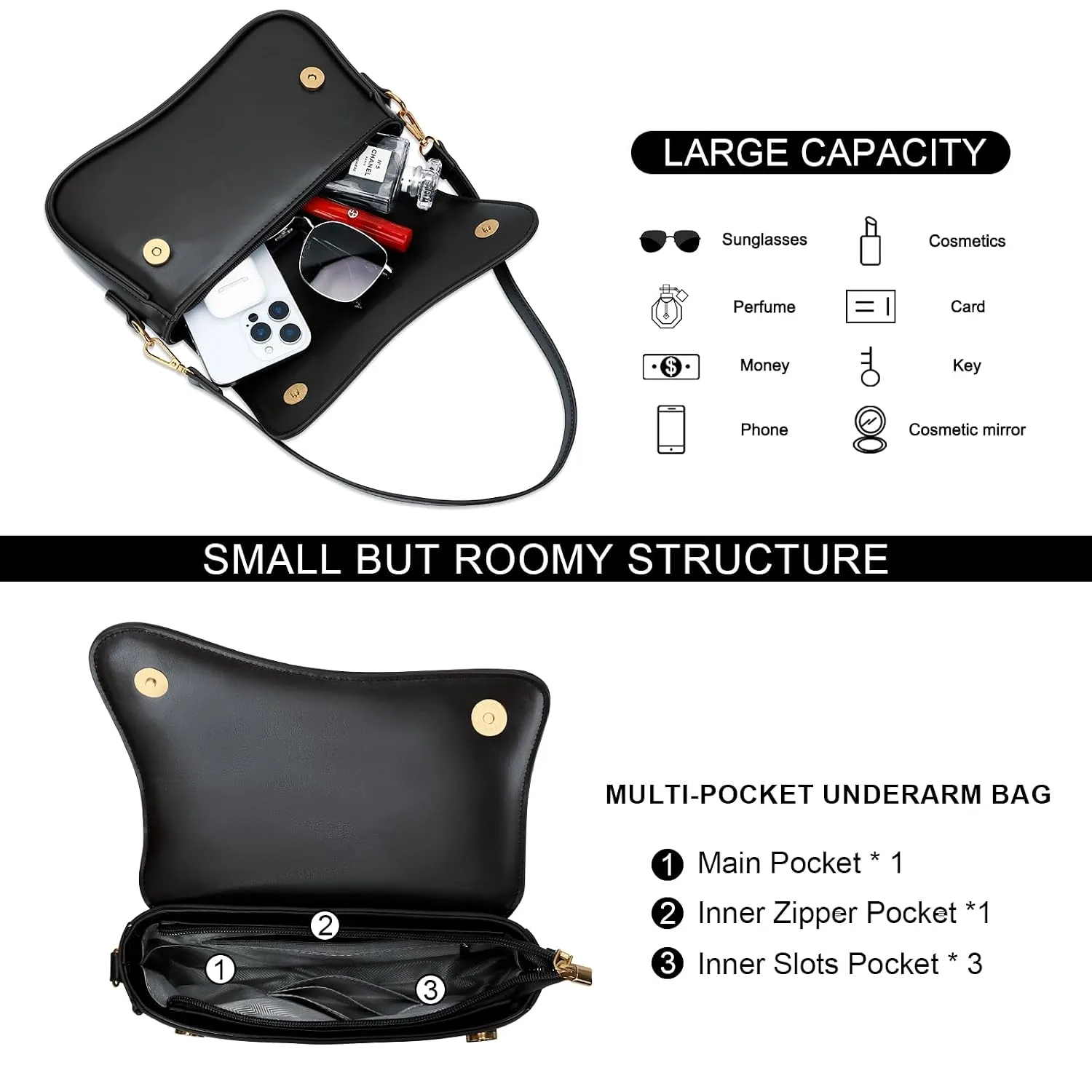KKXIU Shoulder Bag for Women Small Hobo Handbags Cute Mini Clutch Purses