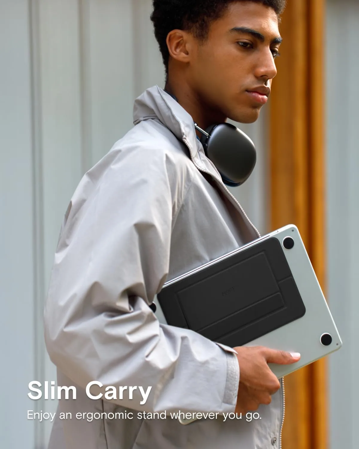 MOFT Airflow Adhesive Laptop Stand, Slim & Portable Laptop Riser for Work