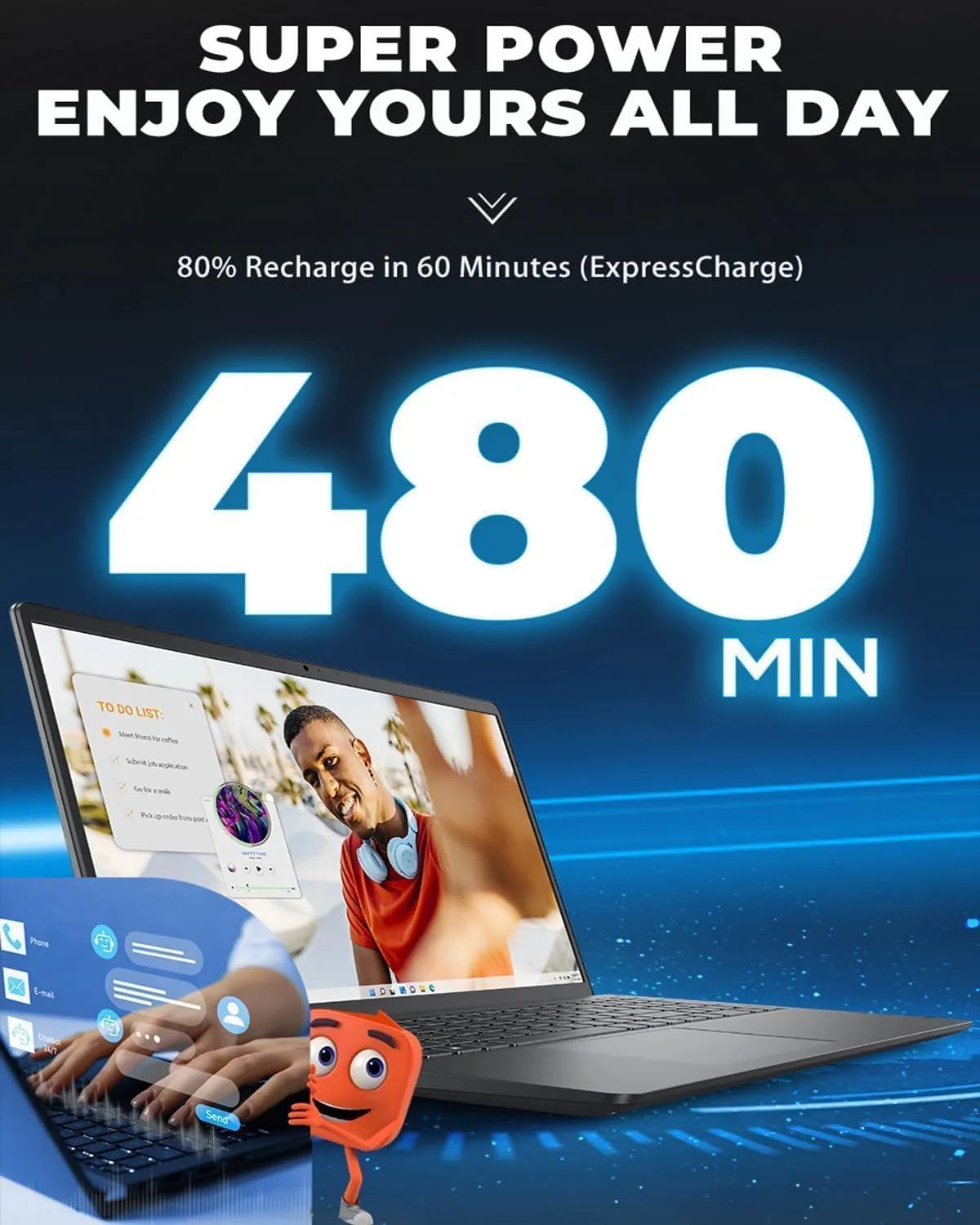 Dell Inspiron 15.6" Touchscreen FHD Laptop | AMD Ryzen 7 7730U(8-Core, Up to 4.5GHz) | 32GB RAM, 1TB PCIe SSD | Windows 11 | Bluetooth, HDMI, USB, 802.11 Wi-Fi | Anti-Glare, Privacy Shutter