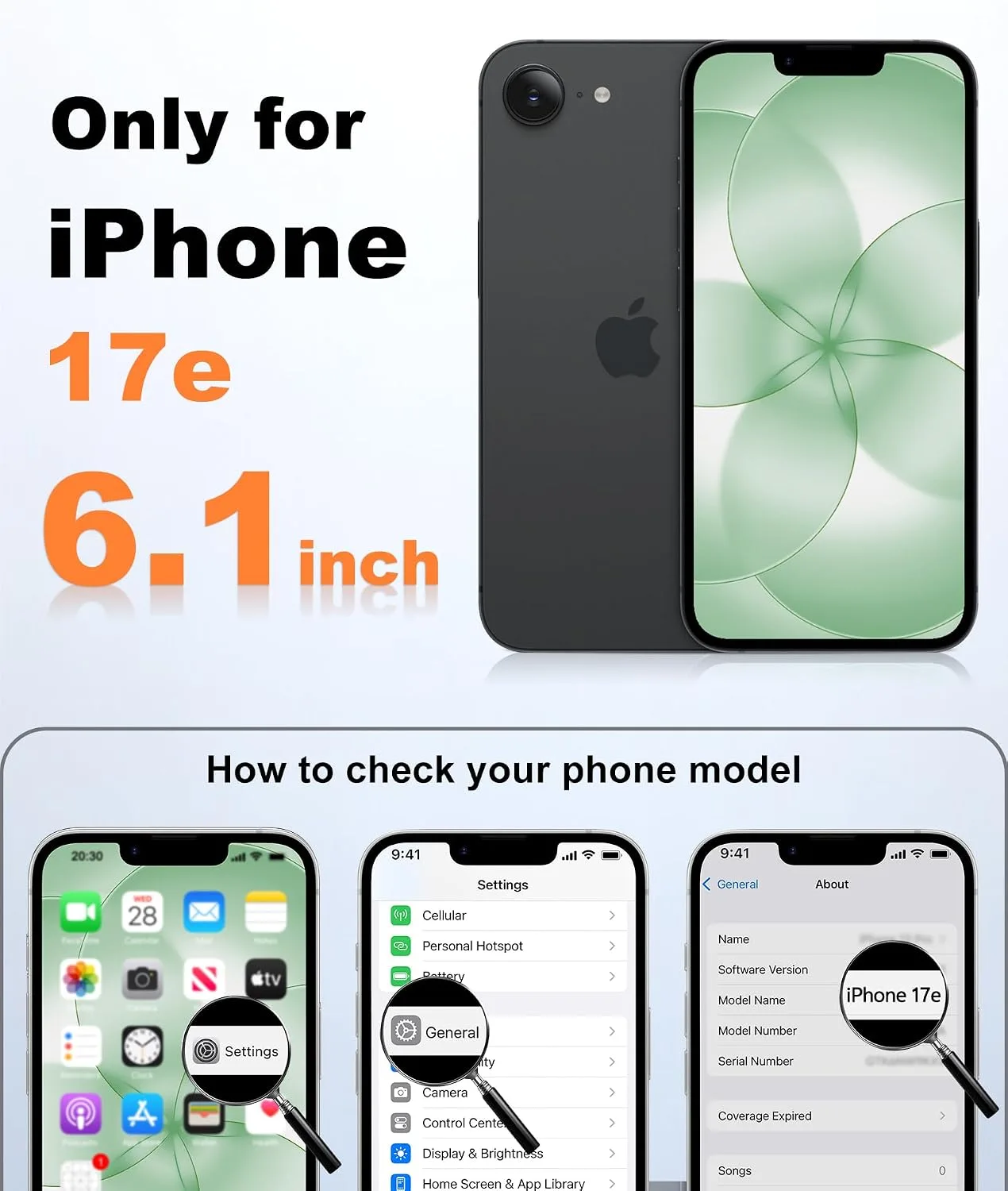 FNTCASE for iPhone 17e / 16e Case Fit for MagSafe Green