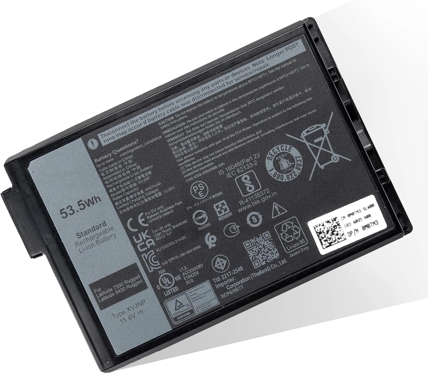 XVJNP Laptop Battery for Dell Latitude 5430 7330 Rugged Extreme