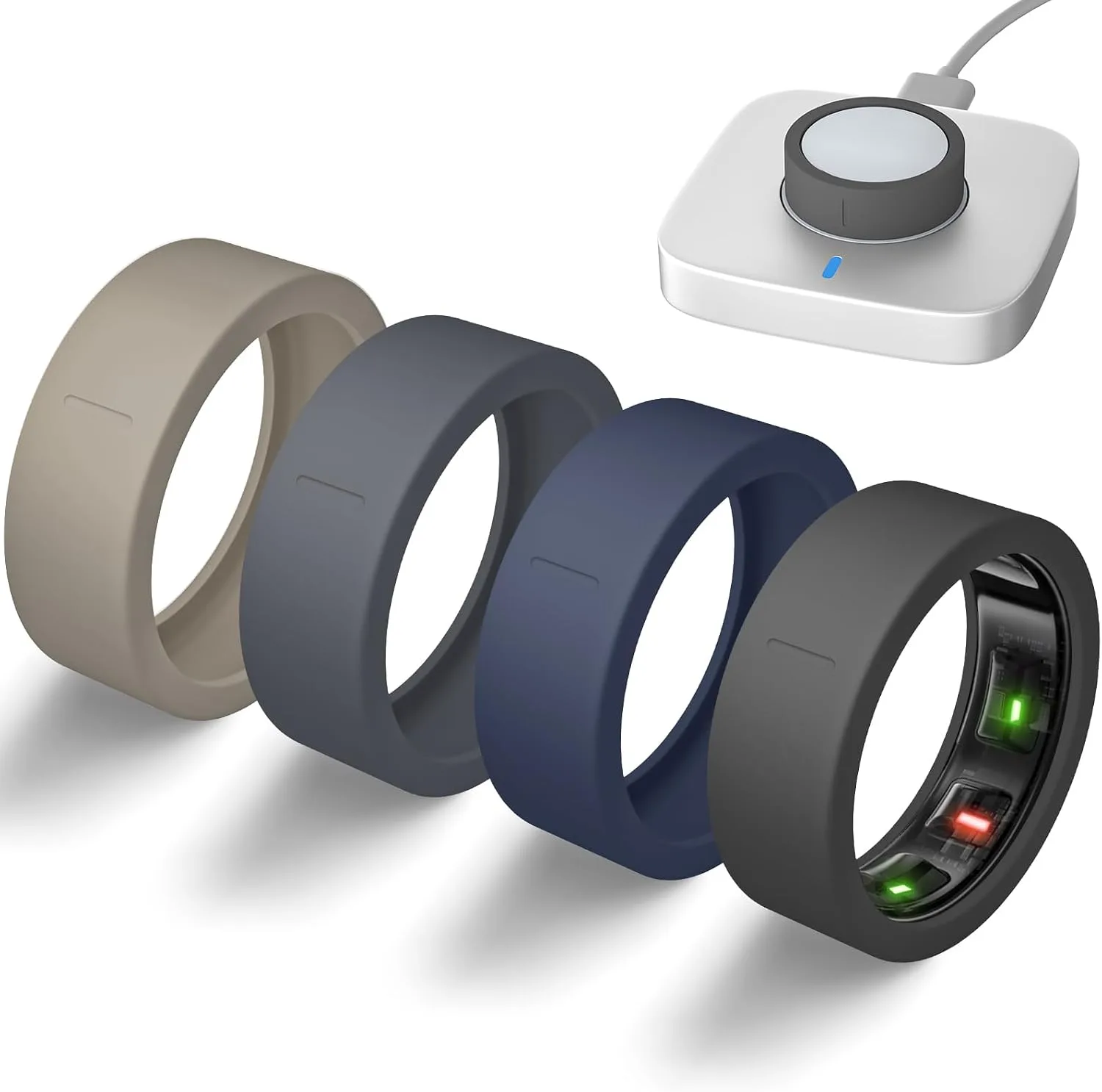 4 Pack Ultra-Thin Covers Compatible with Oura Ring Gen 4/Oura Gen 3 Cover