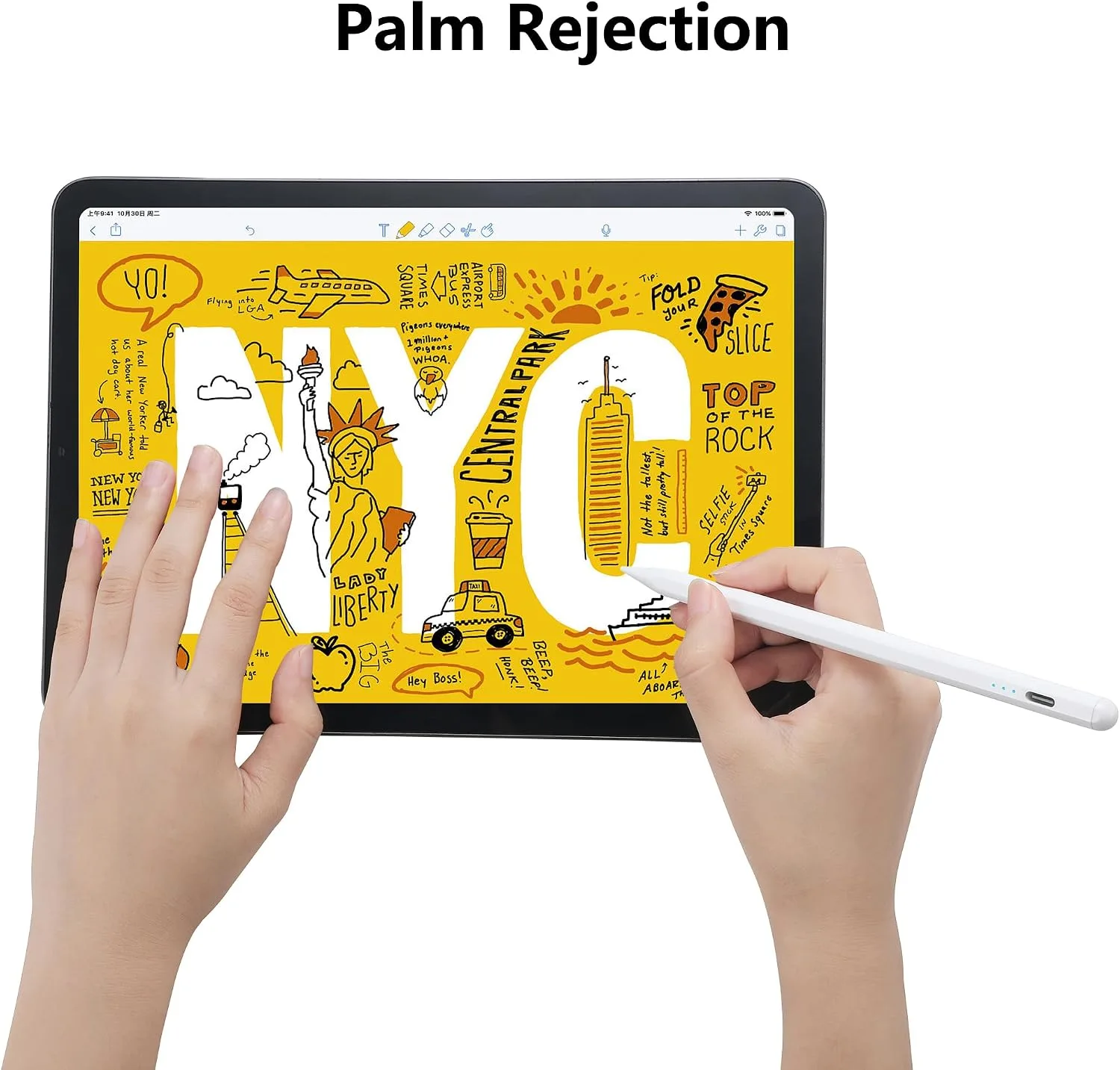 Stylus Pen for Apple Pencil iPad 2026-2018 A16 11th Generation Air Pro Mini