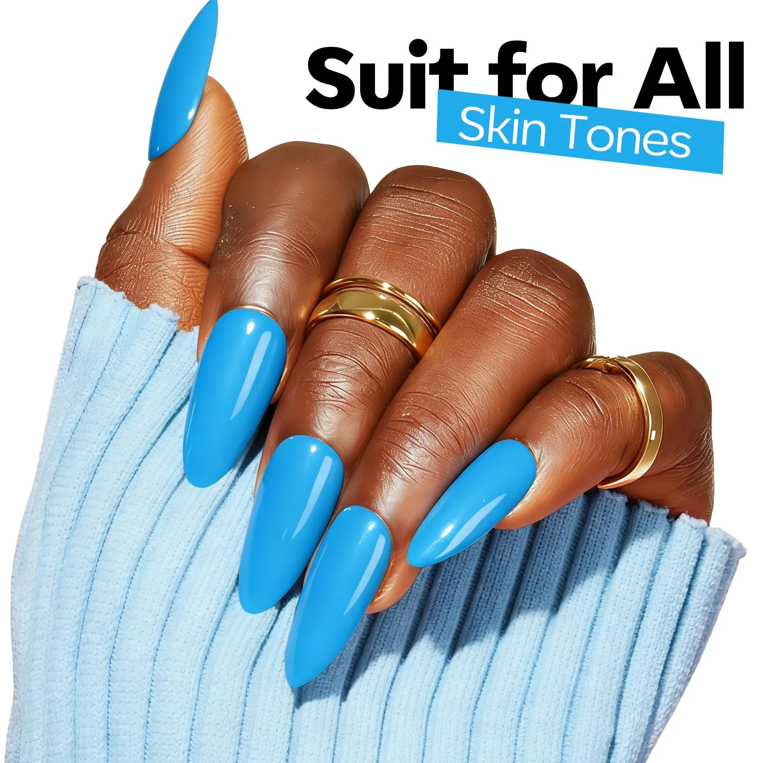modelones Sky Blue Gel Nail Polish Powder Blue Gel Polish