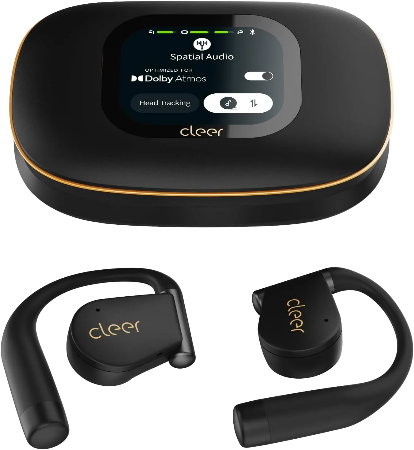 Cleer ARC 5 Open Ear Earbuds with Dolby & THX Audio, Black