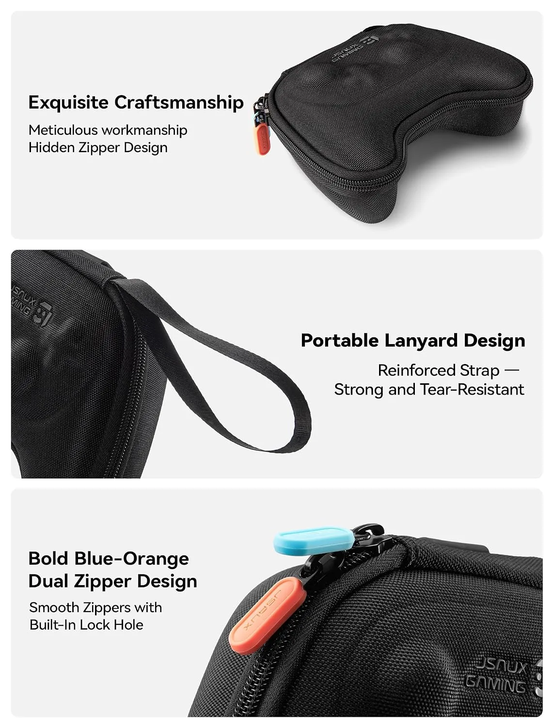 JSAUX Case for Nintendo Switch Pro / Switch 2 Pro Controller, 6 Thumb Grips