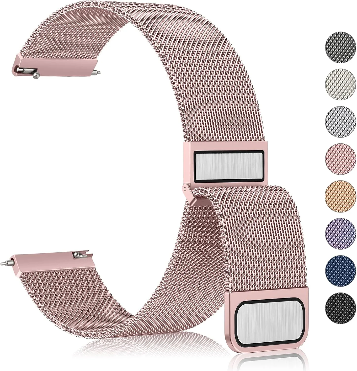 Metal Bands Compatible with IDW13,IDW16,IDW19 Smartwatch Bands, 22mm Stainless Steel Metal Replacement Strap for Fitpolo IDW13/Woneligo W13 Smartwatch Bands,ENOMIR/TOOBUR/MILOUZ/Gydom/Faweio/Veryfit IDW19 Smartwatch Bands