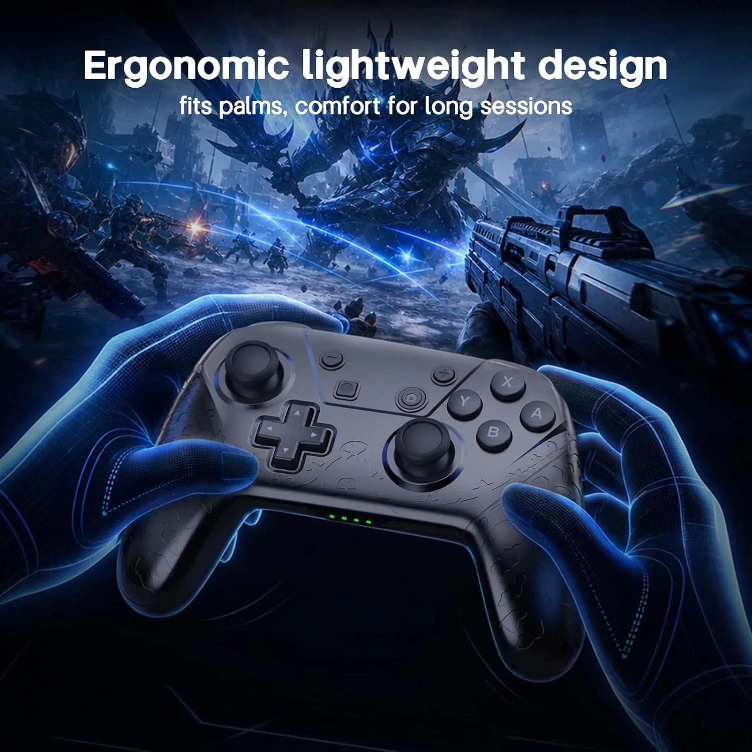 YAEYE Wireless Switch Pro Controller with NFC Amiibo, 1000mAh Battery Switch Controller for Nintendo Switch/Switch Lite/Switch OLED/PC, Gamepad with 6-Axis Gyro Dual Vibration Screenshot