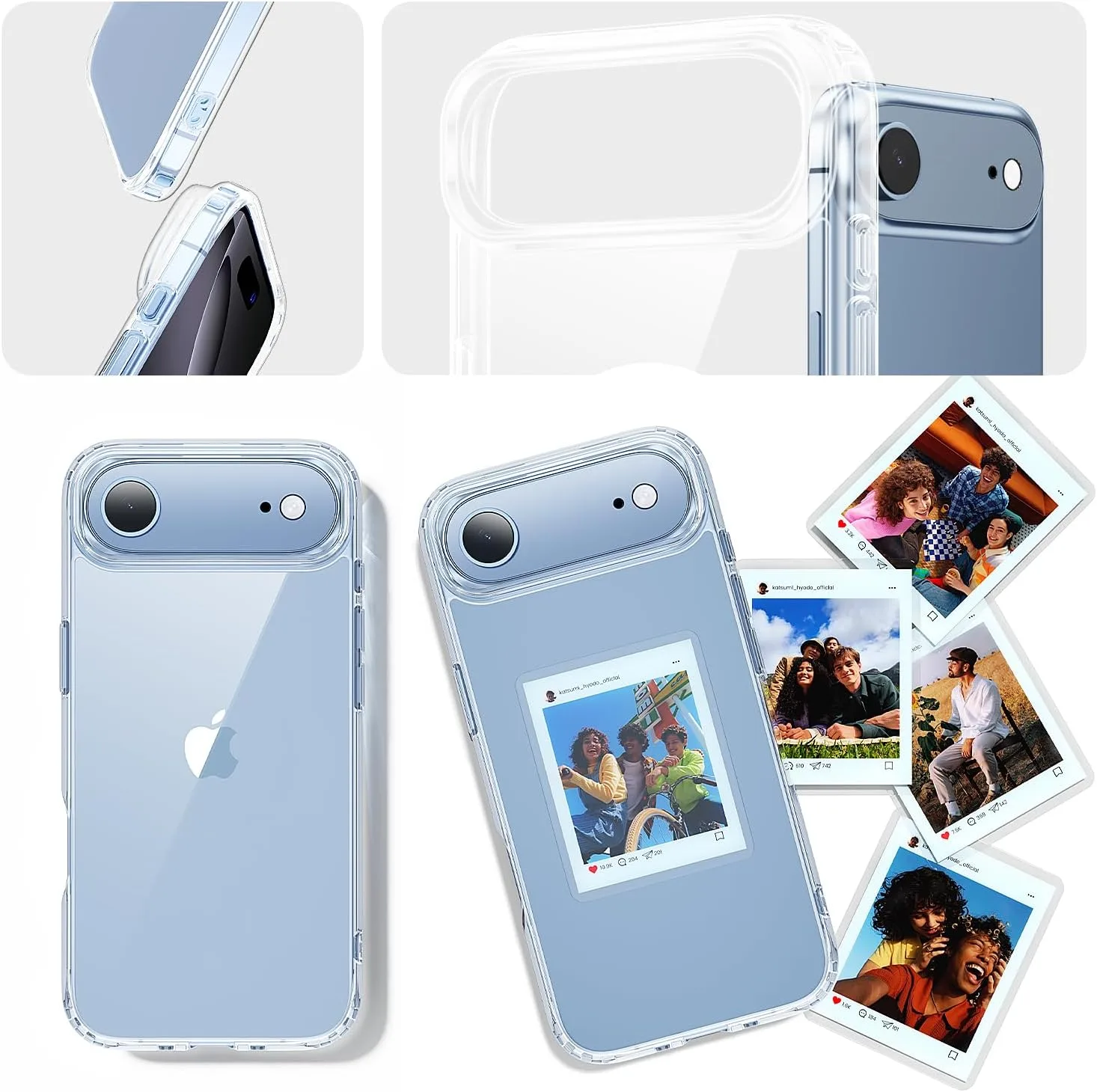 toushion 3 in 1 for iPhone Air Case Transparent